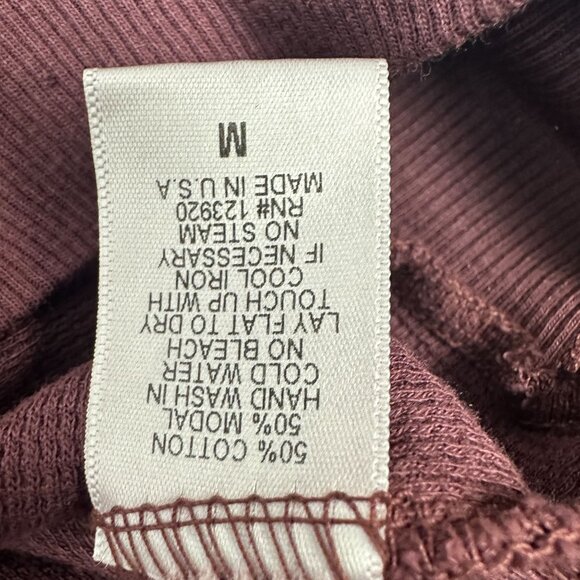 LAmade Womens Asymmetrical Off-Shoulder Pullover Top M Cotton/Modal Blend - Picture 4 of 5